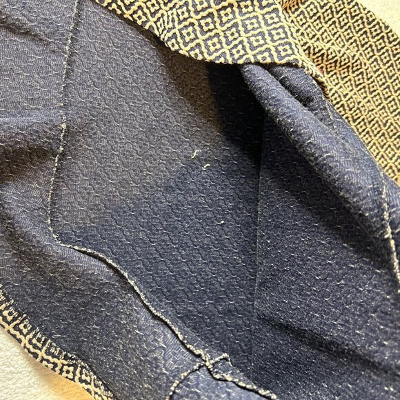 LOFT Tile Jacquard Flounce Skirt Forever Navy Flutter - Picture 4 of 8